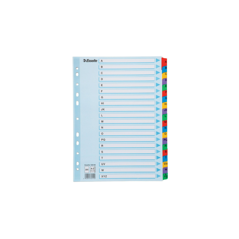 Intercalaires alphabétiques Esselte A4